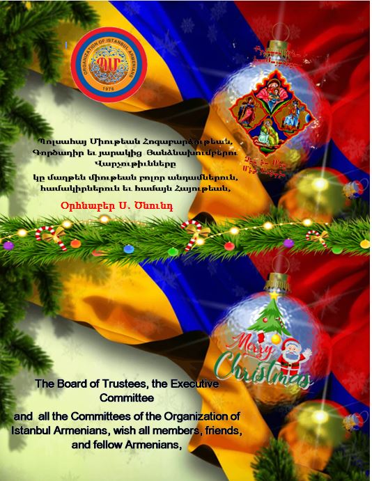 Organization of Istanbul Armenians Happy Armenian Christmas 2024
